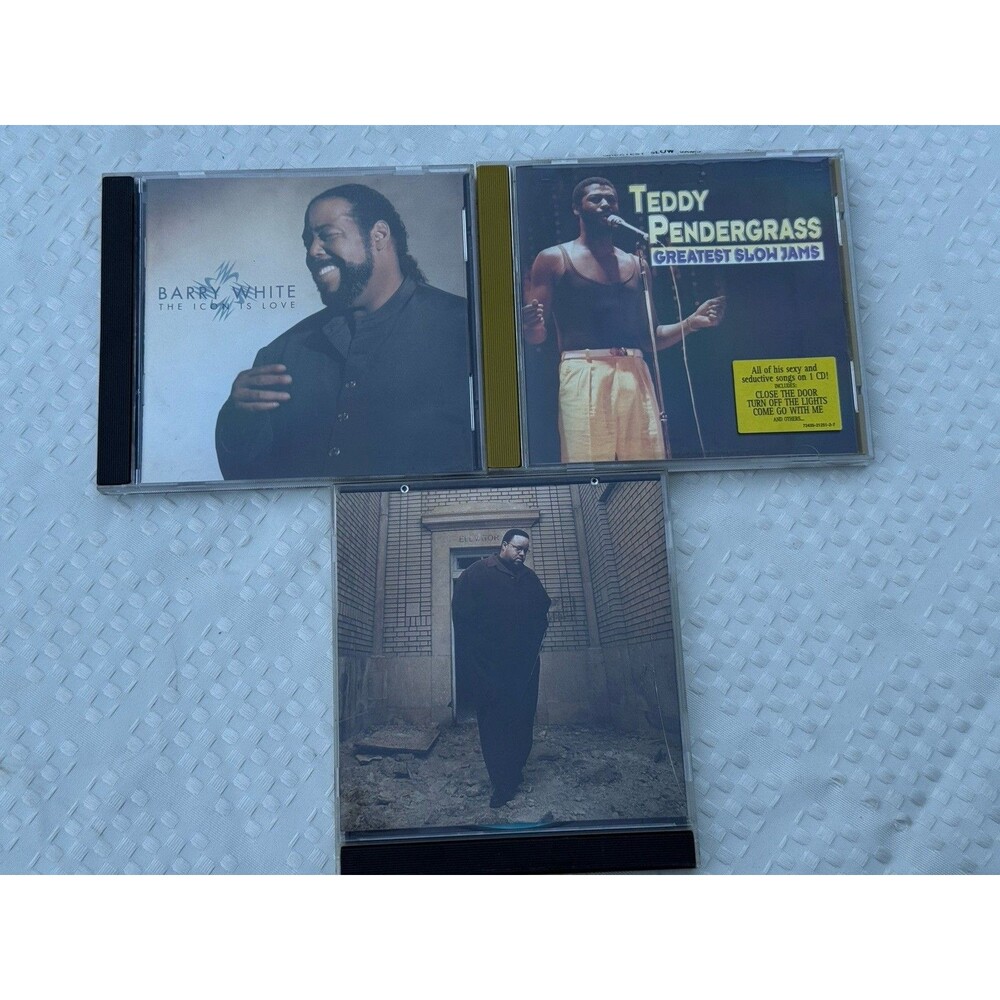 Lot 3 CDs Soul and Classic R&B: Barry White + Teddy Pendergrass + Gerald Levert